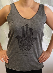 TANK TOP GRIS OXFORD HAMSA